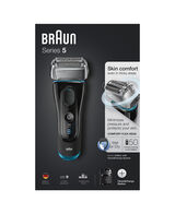 Series 5 Wet/Dry Electric Shaver Silver/Black Plus Clean & Charge Station